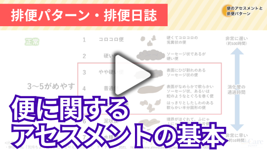 2.便に関するアセスメントと排便パターンの把握
