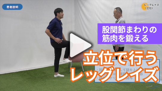 6.立位で行うレッグレイズ
